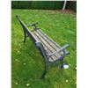 Image 2 : Outdoor wrought iron & wood bench. Cat C