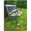 Image 2 : Outdoor wrought iron & wood bench Cat C