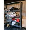 Image 1 : Metal shelving, Homelite Chainsaw. Cat C
