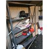 Image 5 : Metal shelving, Homelite Chainsaw. Cat C