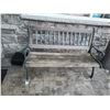 Image 1 : Wrought iron & Wood bench. Cat A