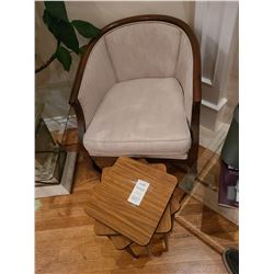 Occasional Chair and small tables. Cat B