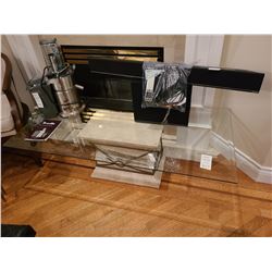 Glass coffee Table Cat  B