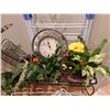Image 2 : Assortment of Racks and metal plant holder. Cat A