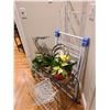 Image 3 : Assortment of Racks and metal plant holder. Cat A