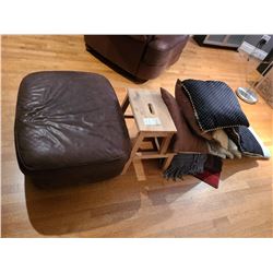 Leather Ottoman and more Cat C