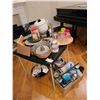 Image 1 : Assortment of kitchen ware & Card Table Cat A
