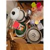 Image 2 : Assortment of kitchen ware & Card Table Cat A