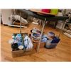 Image 3 : Assortment of kitchen ware & Card Table Cat A