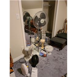 Tall floor fan and table fans Cat A