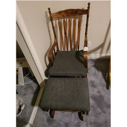 Rocking chair & footstool Cat C