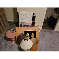 Assortment of Art & Lamps Cat A