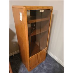 Oak stereo cabinet Cat B