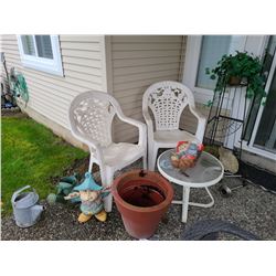 Patio Chairs and Table C