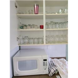 Microwave and Stemware A