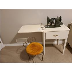 Sewing Machine and Chair C