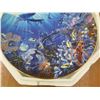 Image 2 : Collector Plate 'Sphere of Life' Signed by Artist Enchanted Seascapes #1580A