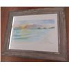 Image 1 : Wood Framed Landscape Art, Signed by Artist 'John Lennon' 14"x18"