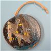 Image 1 : 4" Round Painted Wood Holiday Christmas Tree Ornament