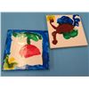 Image 1 : 4"x4" Hand-painted Decorative Coasters