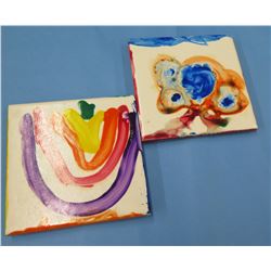 4"x4" Hand-painted Decorative Coasters