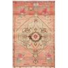 Image 1 : A WOOL HAND KNOTTED OUSHAK ORIENTAL AREA RUG.