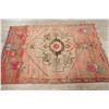 Image 9 : A WOOL HAND KNOTTED OUSHAK ORIENTAL AREA RUG.