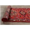 Image 7 : A WOOL HAND KNOTTED ORIENTAL RUG RUNNER.