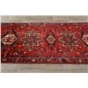 Image 8 : A WOOL HAND KNOTTED ORIENTAL RUG RUNNER.