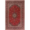 Image 1 : A WOOL HAND KNOTTED FLORAL ORIENTAL AREA RUG.