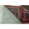 Image 10 : A WOOL HAND KNOTTED FLORAL MEDALLION AREA RUG.