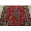 Image 3 : A WOOL HAND KNOTTED FLORAL MEDALLION AREA RUG.