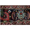Image 7 : A WOOL HAND KNOTTED FLORAL MEDALLION AREA RUG.