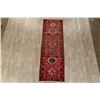 Image 2 : A WOOL HAND KNOTTED ORIENTAL RUG RUNNER.