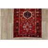 Image 5 : A WOOL HAND KNOTTED ORIENTAL RUG RUNNER.