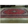 Image 9 : A WOOL HAND KNOTTED ORIENTAL AREA RUG.