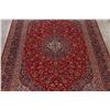 Image 3 : A WOOL HAND KNOTTED FLORAL MEDALLION AREA RUG.