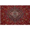 Image 4 : A WOOL HAND KNOTTED FLORAL MEDALLION AREA RUG.