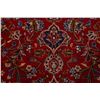 Image 7 : A WOOL HAND KNOTTED FLORAL MEDALLION AREA RUG.