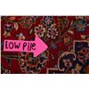 Image 8 : A WOOL HAND KNOTTED FLORAL MEDALLION AREA RUG.