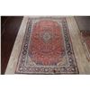 Image 2 : A WOOL HAND KNOTTED FLORAL ORIENTAL AREA RUG.