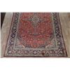 Image 5 : A WOOL HAND KNOTTED FLORAL ORIENTAL AREA RUG.