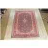 Image 2 : A WOOL HAND KNOTTED FLORAL ORIENTAL AREA RUG.