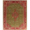 Image 1 : A WOOL HAND KNOTTED OUSHAK AREA RUG.