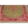 Image 5 : A WOOL HAND KNOTTED OUSHAK AREA RUG.