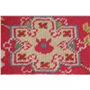 Image 8 : A WOOL HAND KNOTTED OUSHAK AREA RUG.
