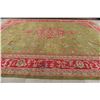 Image 9 : A WOOL HAND KNOTTED OUSHAK AREA RUG.
