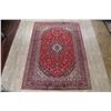 Image 2 : A WOOL HAND KNOTTED MEDALLION AREA RUG.