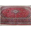 Image 9 : A WOOL HAND KNOTTED MEDALLION AREA RUG.