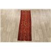 Image 2 : A WOOL HAND KNOTTED BALOUCH ORIENTAL RUG RUNNER.
